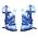 Typisch Hollands Ovenwanten - set a 2 - Molen - Delfts blauw