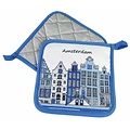Typisch Hollands Topflappen Amsterdamer Fassadenhäuser