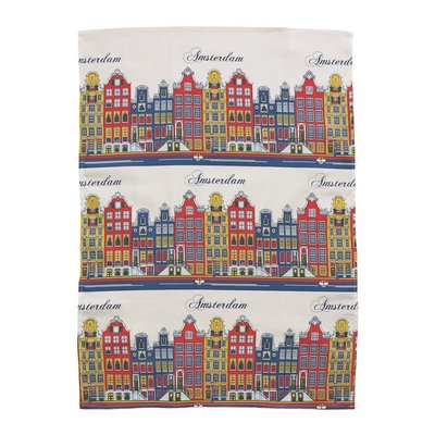 Typisch Hollands Tea towel facade color - Amsterdam