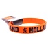 Typisch Hollands Armband - Gummi - Orange - Schwarzer Text