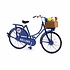 Typisch Hollands Miniaturfahrrad - Blau (Holland) 13,5 cm