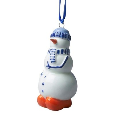 Heinen Delfts blauw Christmas pendant - Holland - Delft blue