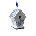 Heinen Delftware Christmas pendant - Birdhouse - Delft blue