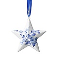 Heinen Delftware Christmas pendant - Holland - Delft blue poinsettia