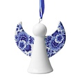Heinen Delfts blauw Angel Christmas pendant - Delft blue