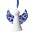 Heinen Delftware Angel Christmas pendant - Delft blue