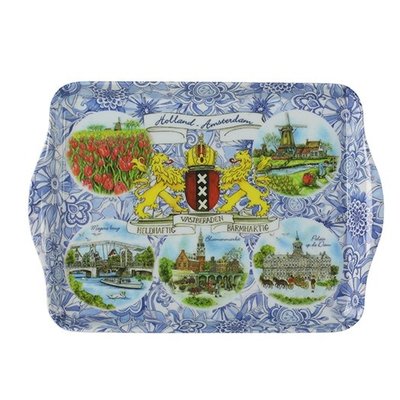 Typisch Hollands Dienblad - -overzicht Amsterdam 21cm