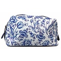 TTD Gifts Kulturbeutel - Delfter Blaues Vogel- und Blumenmotiv