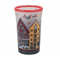 Typisch Hollands Schnapsglas - Amsterdam farbig