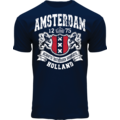 Fox Originals T-Shirt- Amsterdam  - Holland -Donkerblauw