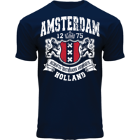 Fox Originals T-Shirt- Amsterdam - Holland -Dark blue