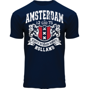 Holland fashion T-Shirt- Amsterdam - Holland -Dark blue