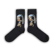 Holland sokken Vermeer`s (meisje met de parel)  Damessokken - ( Art collection)