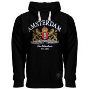 Holland fashion Hoodie - Amsterdam - Black - Amsterdam Coat of Arms