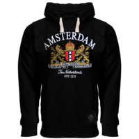 Holland fashion Hoodie - Amsterdam - Black - Amsterdam coat of arms