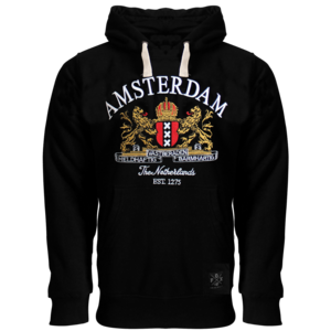 Fox Originals Hoodie - Amsterdam - Zwart - Wapen Amsterdam