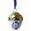 Heinen Delfts blauw Delft blue Christmas tree decoration (Nut-gold)