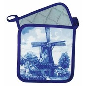 Typisch Hollands Potholders Windmill - Delft - blue