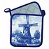 Typisch Hollands Pannenlappen Molen - Delfts - blauw