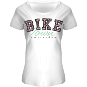 Holland fashion Ladies Shirt Amsterdam (BIKE) Leoparden Schriftzug