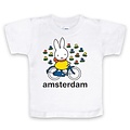 Nijntje (c) T-Shirt Miffy on a bicycle in Amsterdam