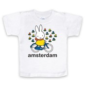 Nijntje (c) T-Shirt Miffy auf dem Fahrrad in Amsterdam