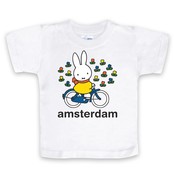 Nijntje (c) T-Shirt Miffy on the bike in Amsterdam