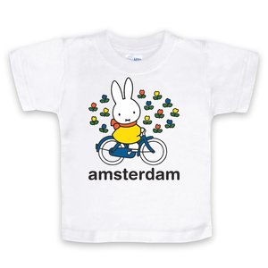 Nijntje (c) T-Shirt Miffy auf einem Fahrrad in Amsterdam