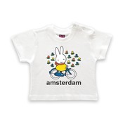 Nijntje (c) T-Shirt Miffy on a bicycle in Amsterdam
