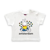 Nijntje (c) T-Shirt Miffy on the bike in Amsterdam