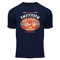 Holland fashion Kinder T-Shirt - Fahrrad - Blau - Amsterdamer Fahrradviertel