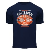 Fox Originals Kinder T-Shirt - Fiets - Blauw - Amsterdam bike district