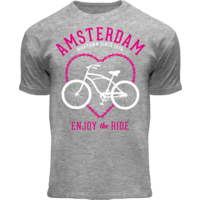 Holland fashion Kinder T-Shirt - Fahrrad - Sportlich grau - Fahrrad