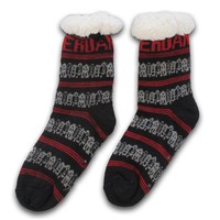Holland sokken Fleece Comfort Socks - Facade Houses - Black