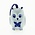 Heinen Delfts blauw Christmas tree pendant - Owl - Delft blue