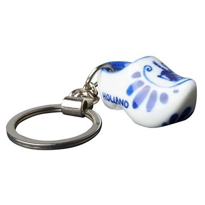 Heinen Delftware Keychain - 1 porcelain clog - Delft blue