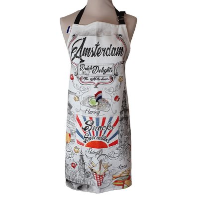 Memoriez Luxuriöse Küchenschürze – Vintage – niederländische Köstlichkeiten