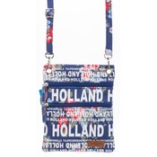 Robin Ruth Fashion Neck bag - Passport bag - Holland Flowers - blue