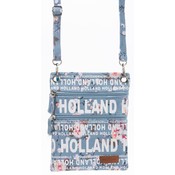 Robin Ruth Fashion Nektas - Paspoorttas - Holland Bloemen blue