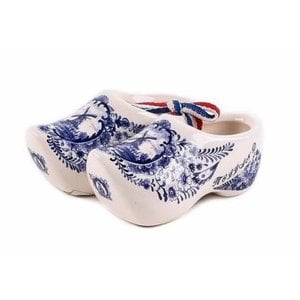 Typisch Hollands Delft blue clogs on ribbon 7 cm