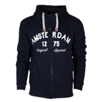 Holland fashion Hoodie with Zipper - Amsterdam - Original Apparel - Blue