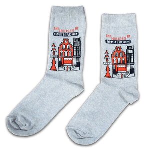 Holland sokken Damensocken - Amsterdam - Fassade bringt Amsterdam unter