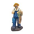 Typisch Hollands Fisherman's Statue - Fisherman with net and fish 32 cm