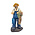 Typisch Hollands Fisherman's Statue - Fisherman with net and fish 32 cm