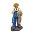 Typisch Hollands Fisherman's Statue - Fisherman with net and fish 32 cm