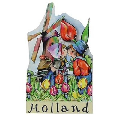 Typisch Hollands Magneet Holland - Molen - Boeren koppel