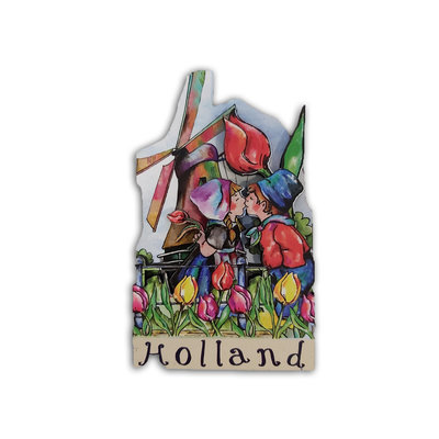 Typisch Hollands Magnet Holland - Mill - Farmer couple