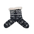 TTD Gifts Fleece Comfort Socks - Cycling - Blue - White