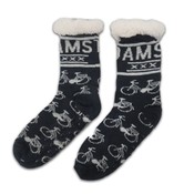 TTD Gifts Fleece Comfort Socken - Radsport - Blau - Weiß