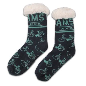 TTD Gifts Fleece Comfort Socks - Cycling - Blue - Turqoise
